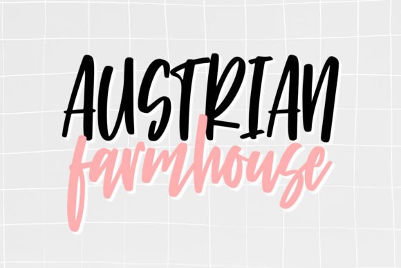 Austrian Farmhouse: A Quirky Handwriting Font for Warm Brand Identities