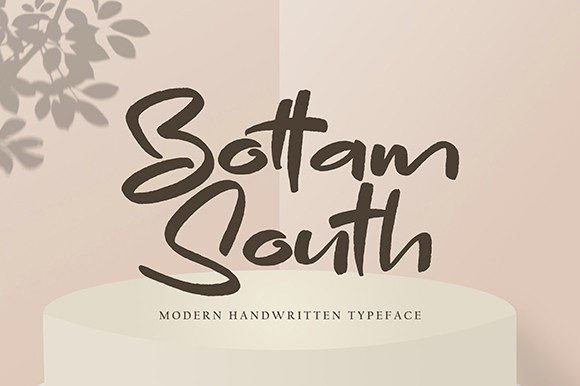 Bottam South: A Handwritten Font That Elevates Your Craft and Product Designs