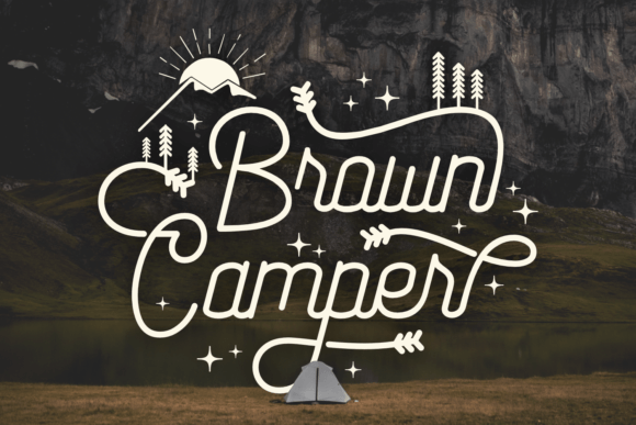 Brown Camper: A Vintage-Inspired Handwritten Font for Modern Branding