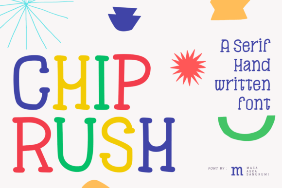 Chiprush Font: A Playful Handwritten Typeface for Small Business Branding