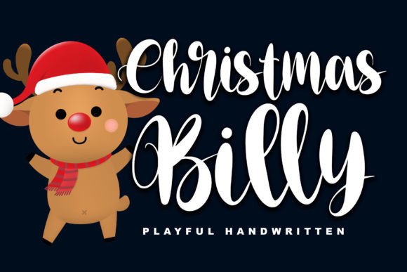 Christmas Billy: A Festive Script Font for Digital Branding