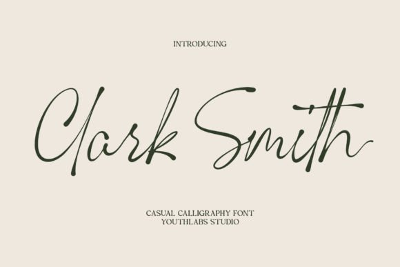 Clark Smith: A Script Font That Elevates Small Business Branding