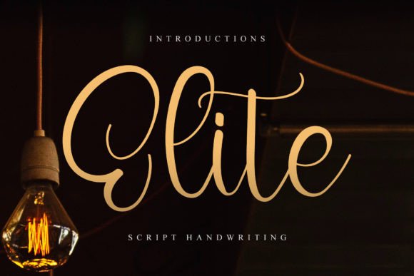 Elite Font: Elevating Web Design with Elegant Handwritten Typography