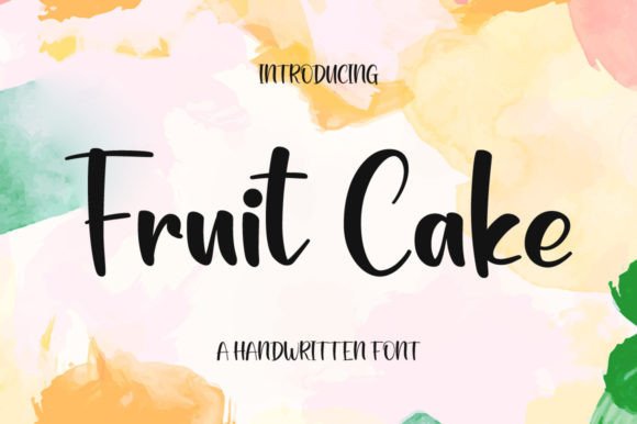 Fruit Cake: A Handwritten Font for Editorial Elegance