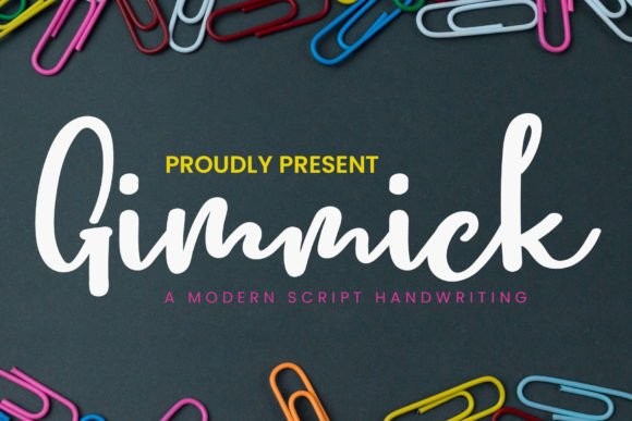 Gimmick: A Playful Handwritten Font for Crafters and Makers