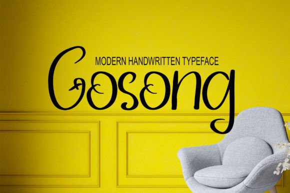 Gosong: A Handwritten Script Font for Modern Brand Campaigns
