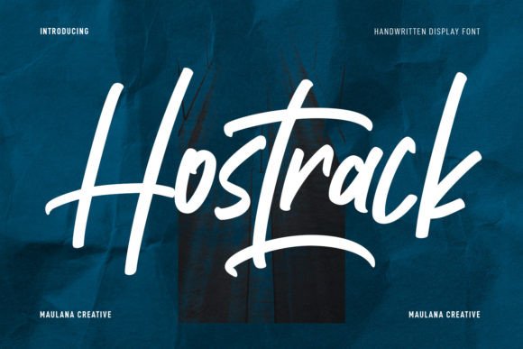 Hostrack: A Modern Handwritten Font for Web Designers and Digital Creators