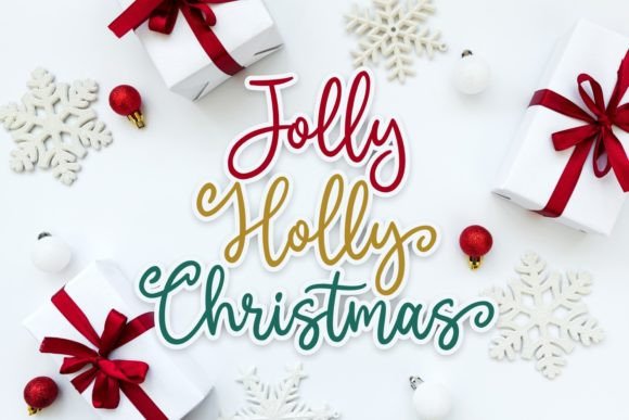 Jolly Holly Christmas Font: A Sweet Touch for Digital Designs