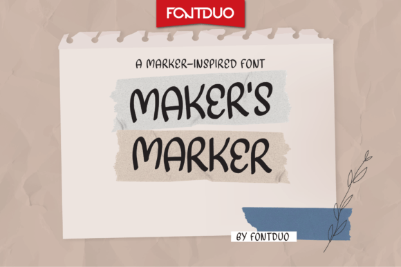 Maker’s Marker: A Handwritten Typeface That Brings Personality to Editorial Design