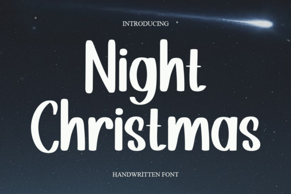 Night Christmas: A Cozy Handwritten Font for Crafters and Makers