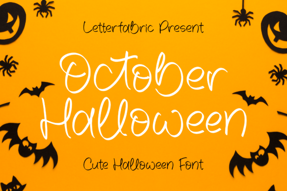 October Halloween: A Playful Handwritten Font for Whimsical Brand Designs