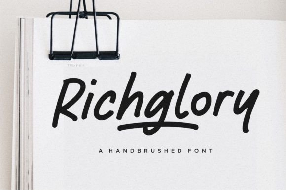 Richglory: The Hand-Brushed Font That Elevates Campaign Visuals