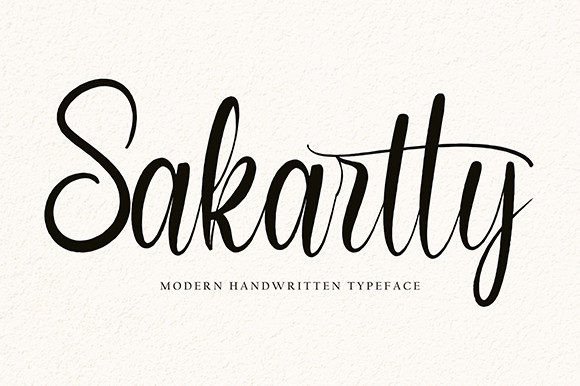 Sakartty: A Timeless Handwritten Font for Crafters and Makers