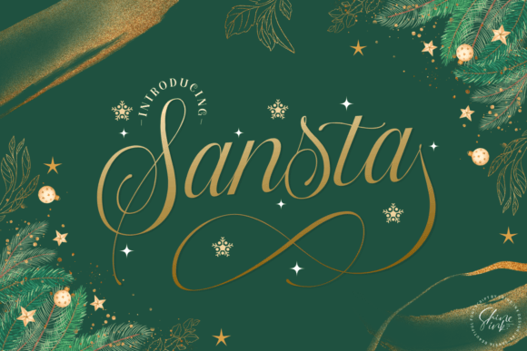 Sansta: A Festive Script Font That Elevates Holiday Web Design