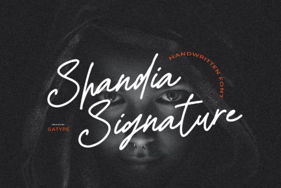 Shandia Signature: A Dazzling Script Font for Digital Designers