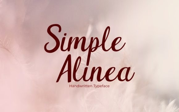 Simple Alinea Font: A Handwritten Touch for Professional Branding