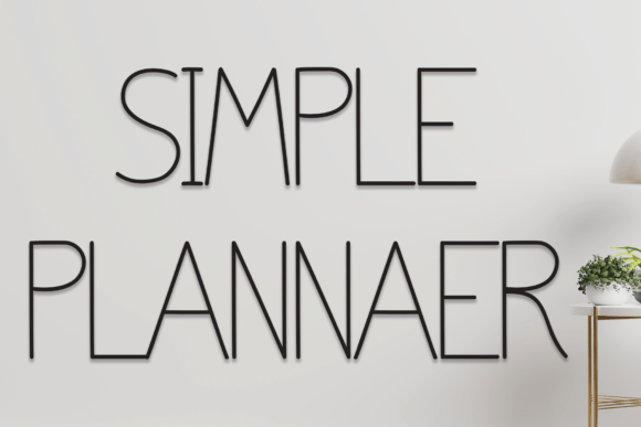 Simple Plannaer: A Charming Handwritten Font for Editorial and Digital Design