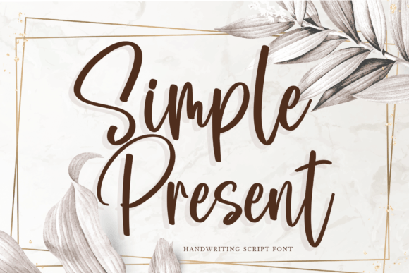 Simple Present: The Handwritten Font That Elevates Digital Marketing Design