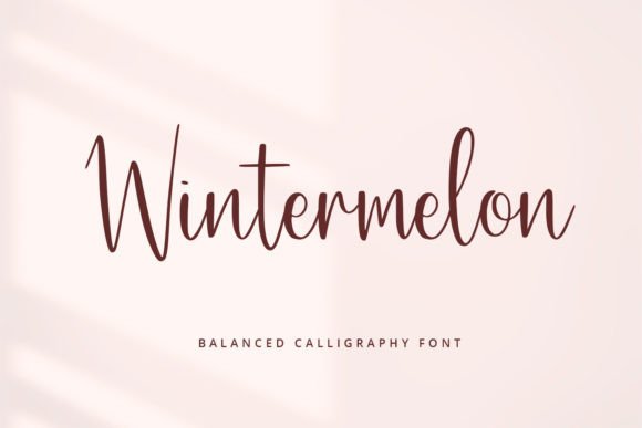 Wintermelon: A Script Font for Modern Editorial Design and Digital Publishing