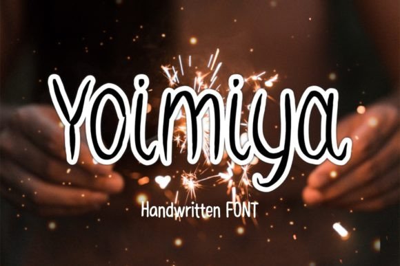 Yoimiya: A Clean, Cute Handwritten Font for Crafters and Makers